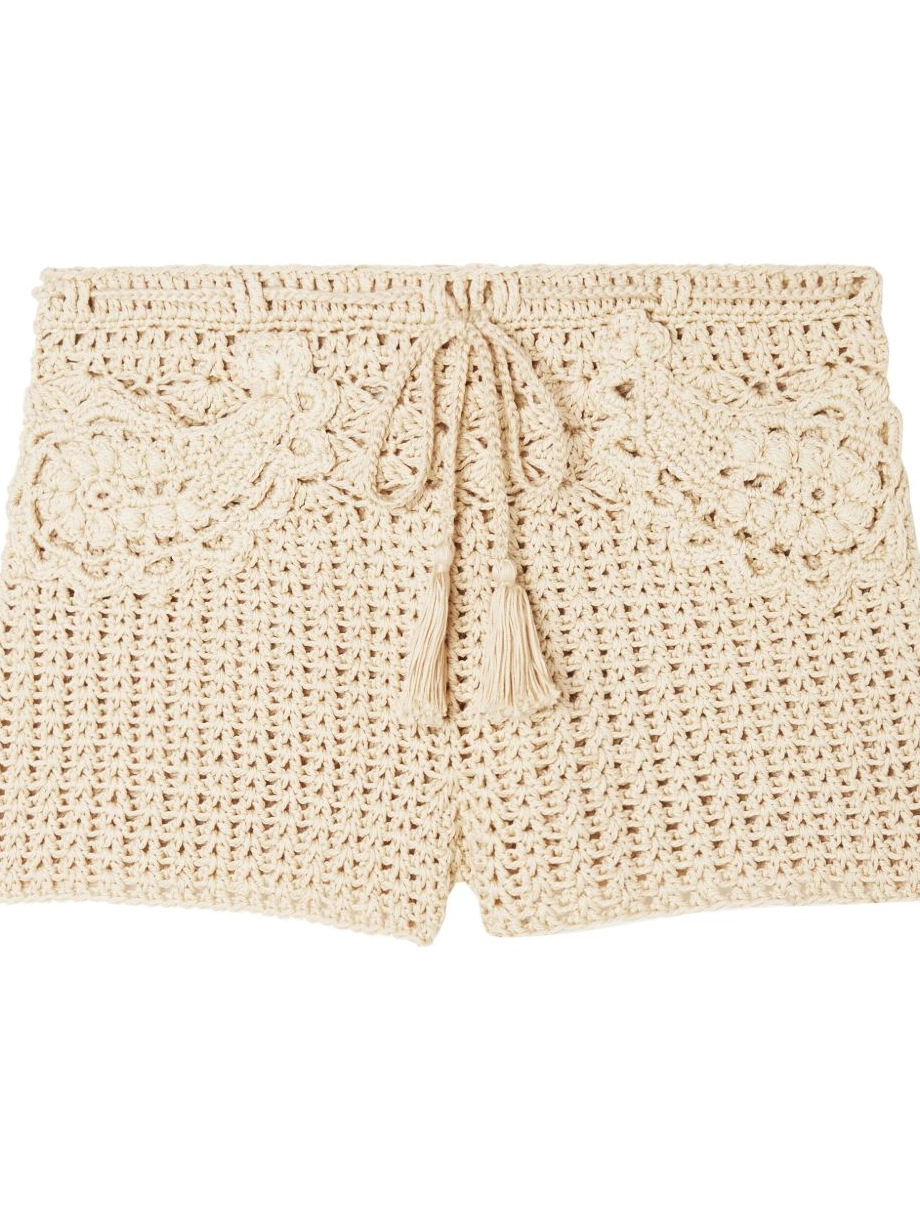 Affordable Shell woven cotton Women Conch Alanui shorts 0816